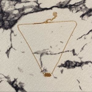 Kendra Scott Elisa Necklace in Gold Drusy